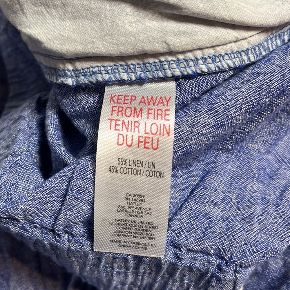 Hatley Womens Linen Pants Size S - Picture 5 of 9